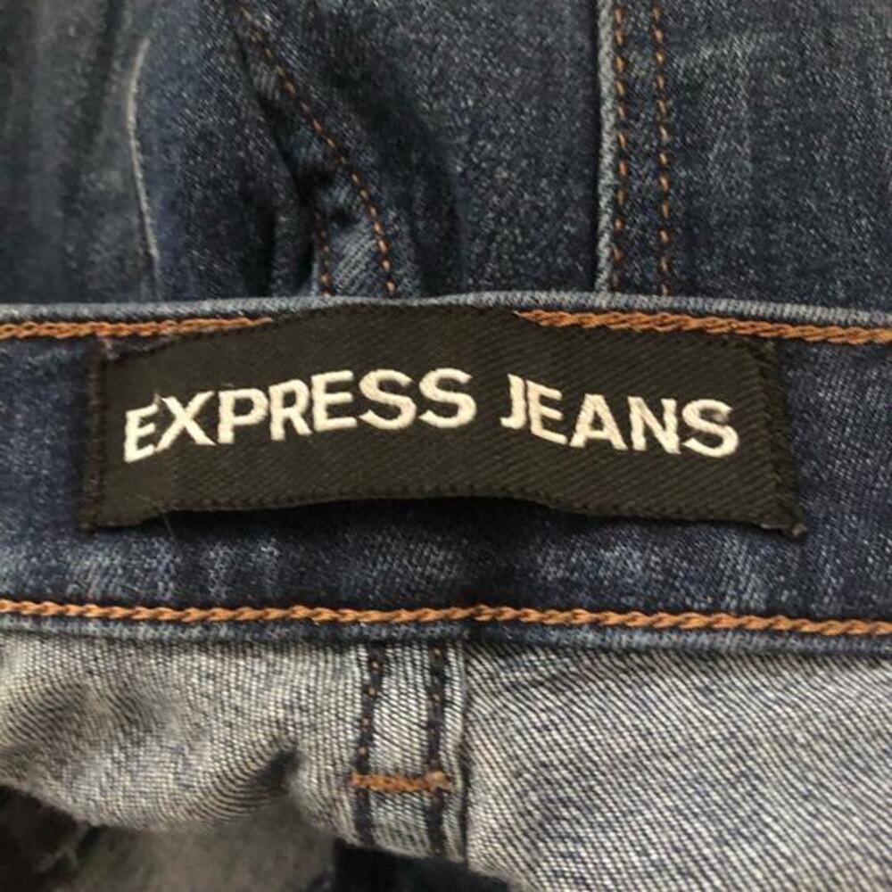 Express Jeans Womens Mid-rise Denim Legging Skinny Leg Jeans Dark Blue Size 2s - Picture 3 of 5